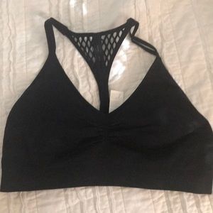 Fabletics black sports bra-racer back